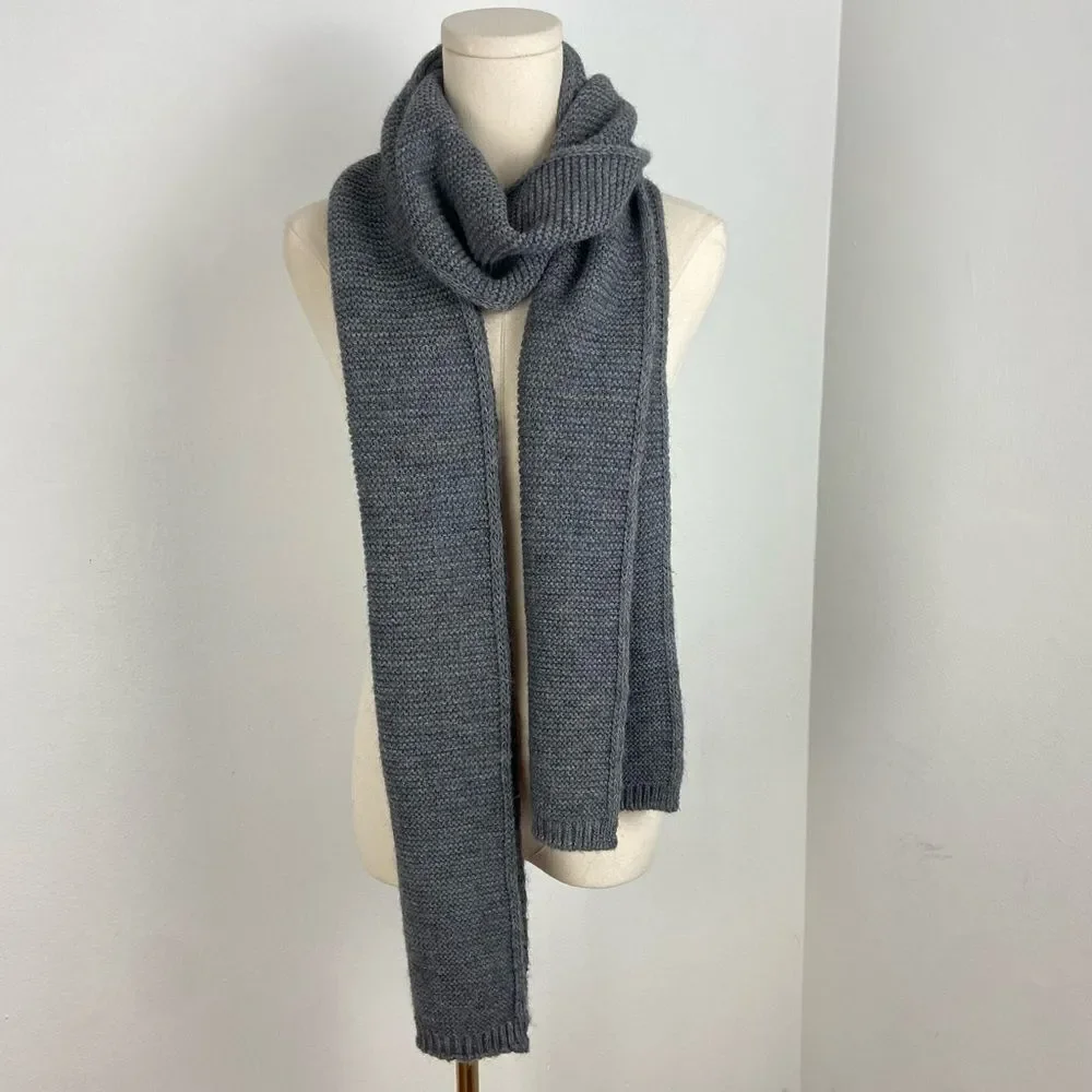 Knitted Scarf men’s gray